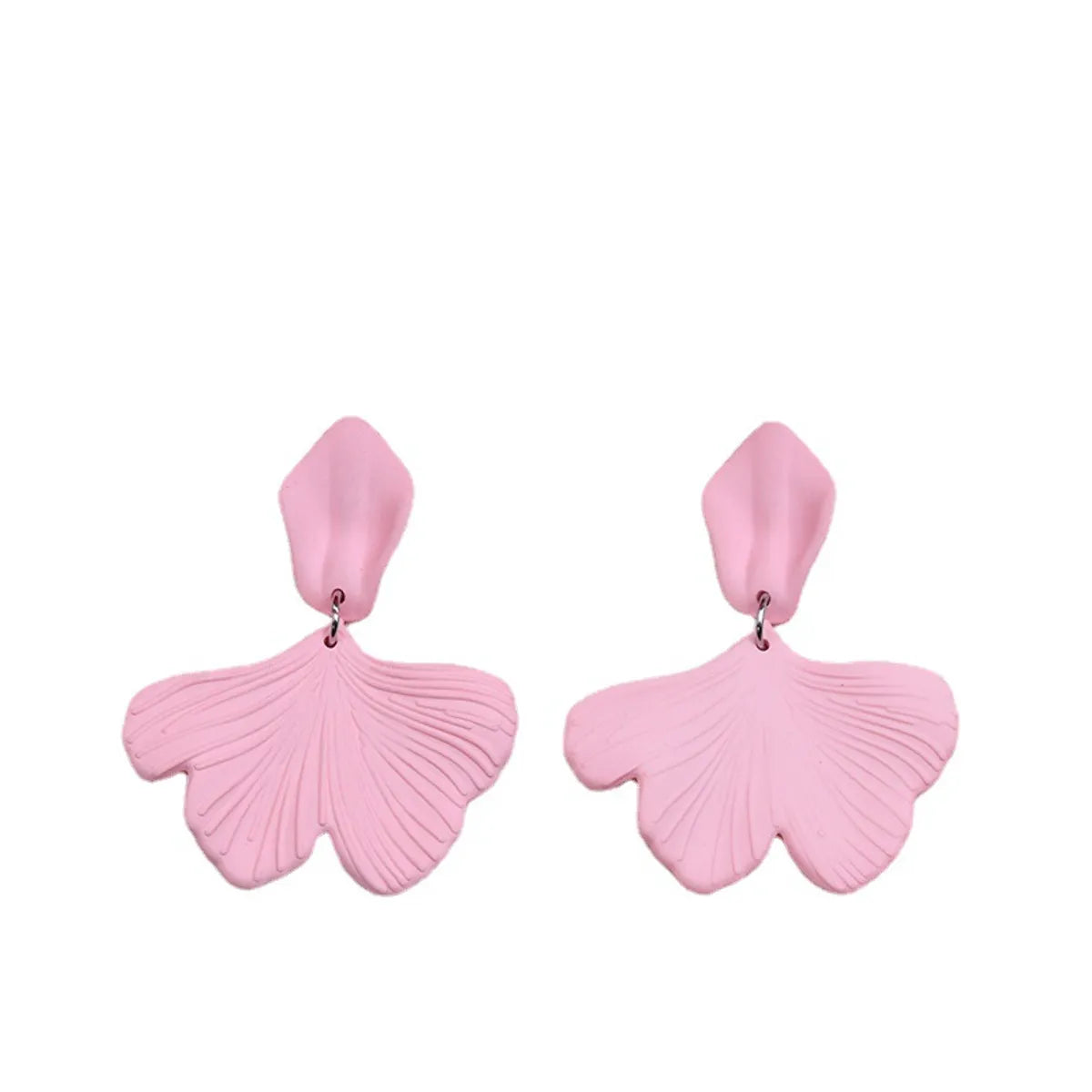 Simple Style Petal Arylic Spray Paint Women's Drop Earrings