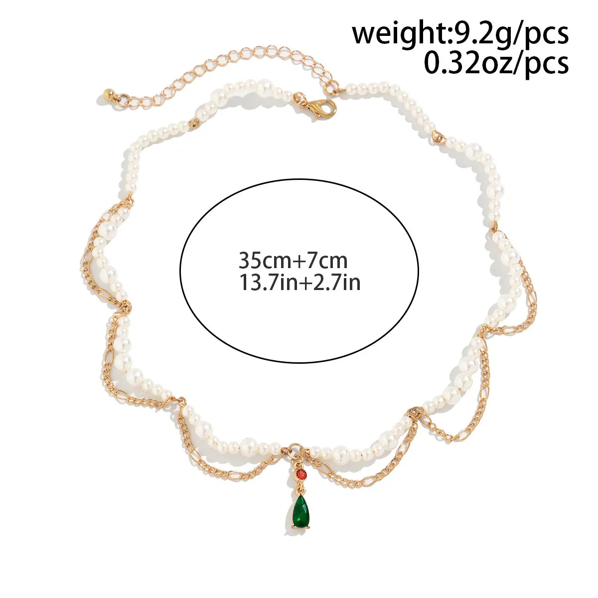 Simple Style Petal Imitation Pearl Women's Layered Necklaces