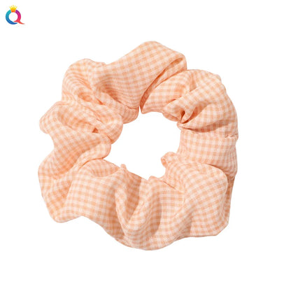 Simple Style Plaid Fruit Flower Cloth Hair Tie 1 Piece