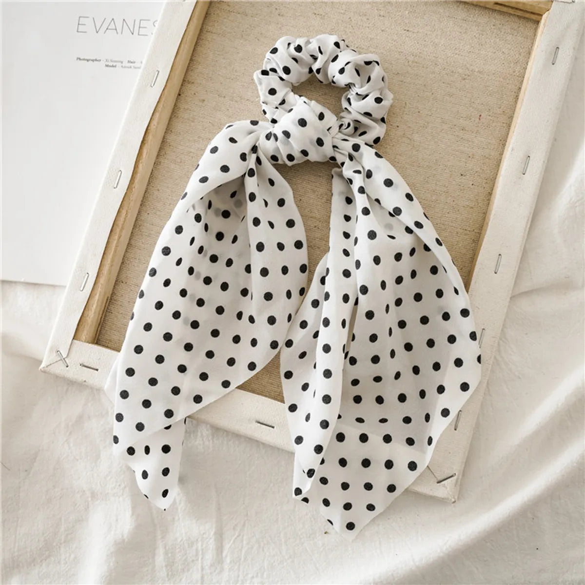 Simple Style Polka Dots Cloth Printing Hair Tie 1 Piece