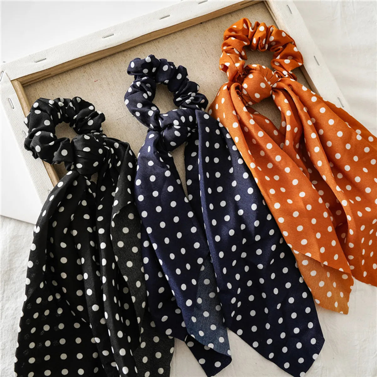 Simple Style Polka Dots Cloth Printing Hair Tie 1 Piece