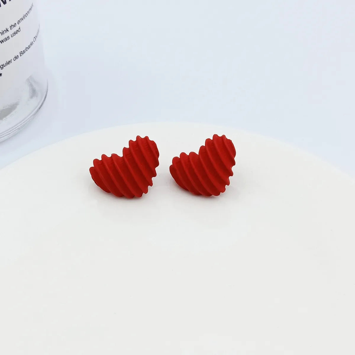 Simple Style Portrait Bow Knot Alloy Stoving Varnish Ear Studs 1 Pair