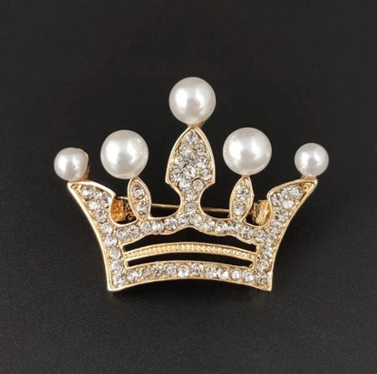 Simple Style Printing Alloy Plating Rhinestones Women'S Brooches