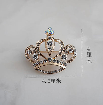 Simple Style Printing Alloy Plating Rhinestones Women'S Brooches