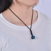 Simple Style Printing Natural Stone Pendant Necklace In Bulk