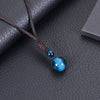 Simple Style Printing Natural Stone Pendant Necklace In Bulk