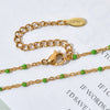 Simple Style Printing Stainless Steel Alloy Plating Gold Plated Necklace
