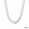 Simple Style Rhombus Stainless Steel Titanium Steel Plating Gold Plated Necklace
