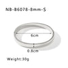 Simple Style Round 304 Stainless Steel 18K Gold Plated Bangle In Bulk