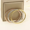 Simple Style Round 304 Stainless Steel 18K Gold Plated Bangle In Bulk