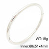 Simple Style Round 304 Stainless Steel 18K Gold Plated Bangle In Bulk