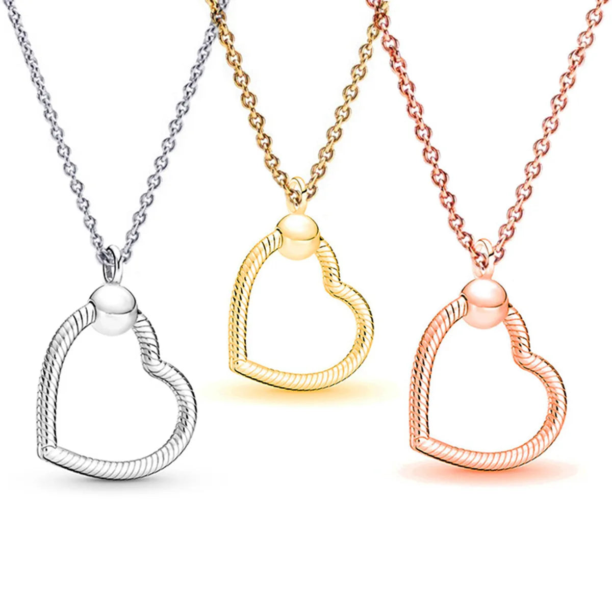 Simple Style Round Alloy Plating Gold Plated Necklace