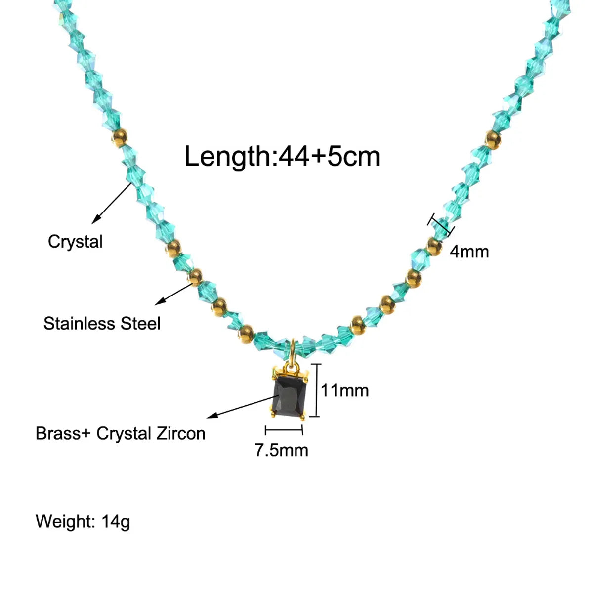 Simple Style Round Artificial Crystal Wholesale Pendant Necklace