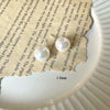 Simple Style Round Artificial Pearl Silver Needle Patchwork Women'S Ear Studs