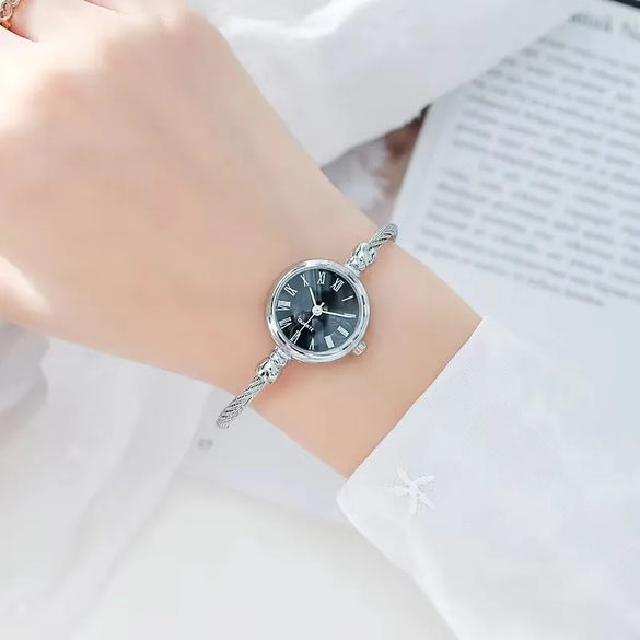 Simple Style Round Buckle Quartz Women'S Watches
