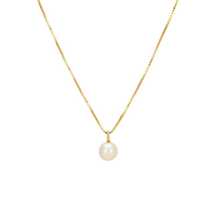 Simple Style Round Copper Plating Gold Plated Pendant Necklace