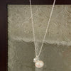 Simple Style Round Copper Plating Inlay Pearl Gold Plated Pendant Necklace