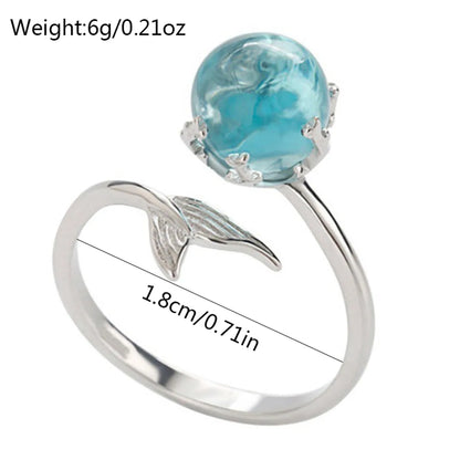 Simple Style Round Gem Alloy Wholesale Open Rings