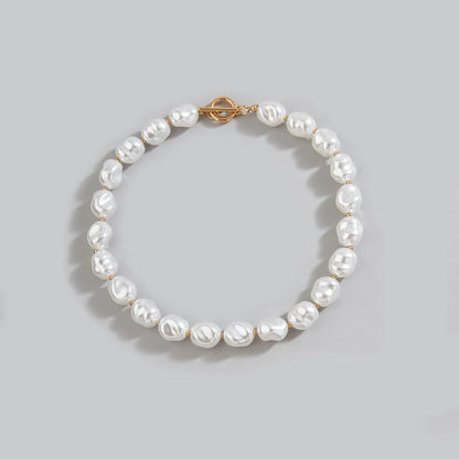 Simple Style Round Imitation Pearl Wholesale Choker