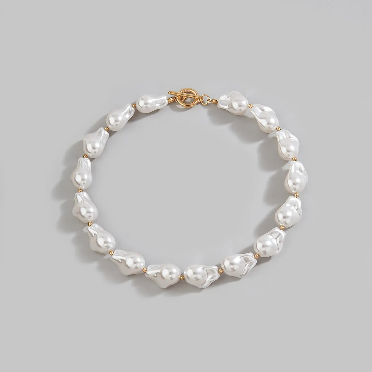 Simple Style Round Imitation Pearl Wholesale Choker