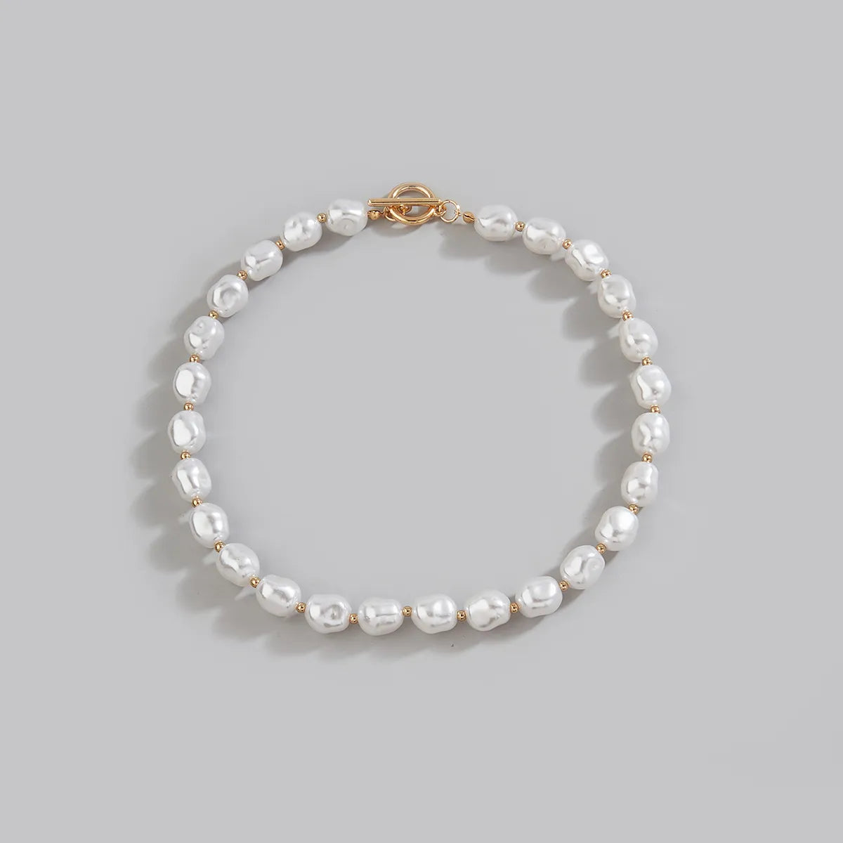 Simple Style Round Imitation Pearl Wholesale Choker