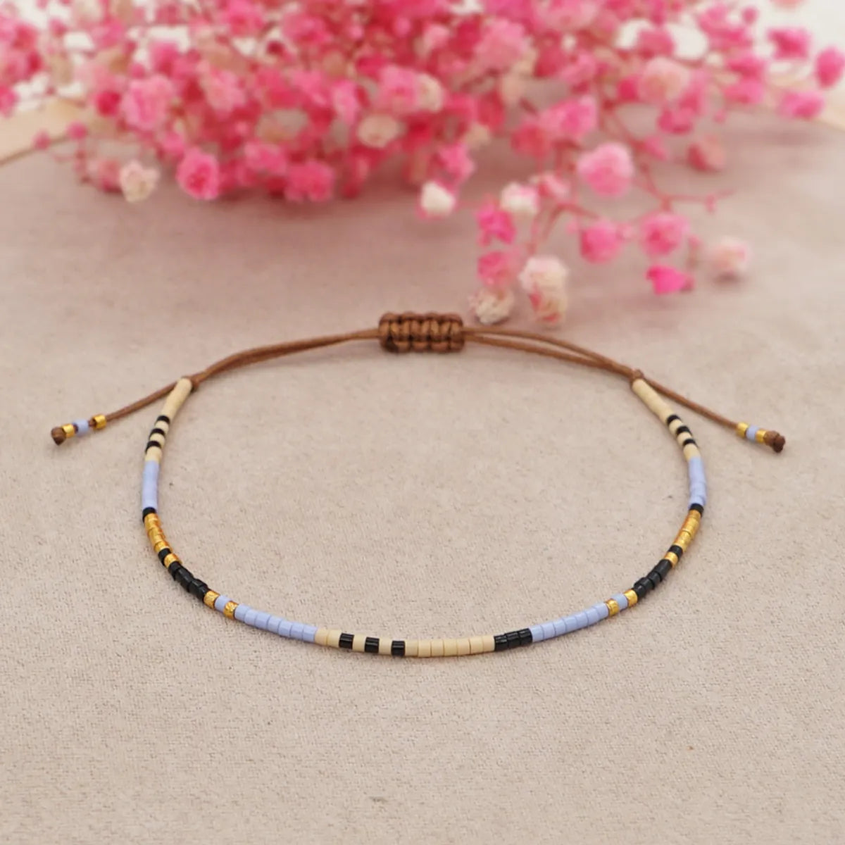 Simple Style Round Seed Bead Rope Wholesale Bracelets