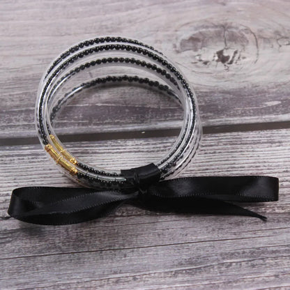 Simple Style Round Silica Gel Women'S Buddhist Bangle