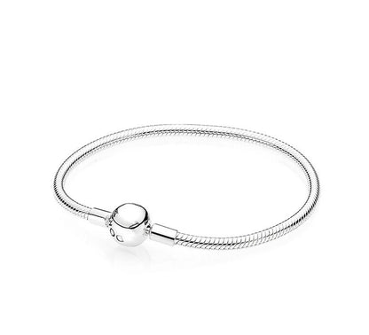 Simple Style Round Silver Plating Bracelets