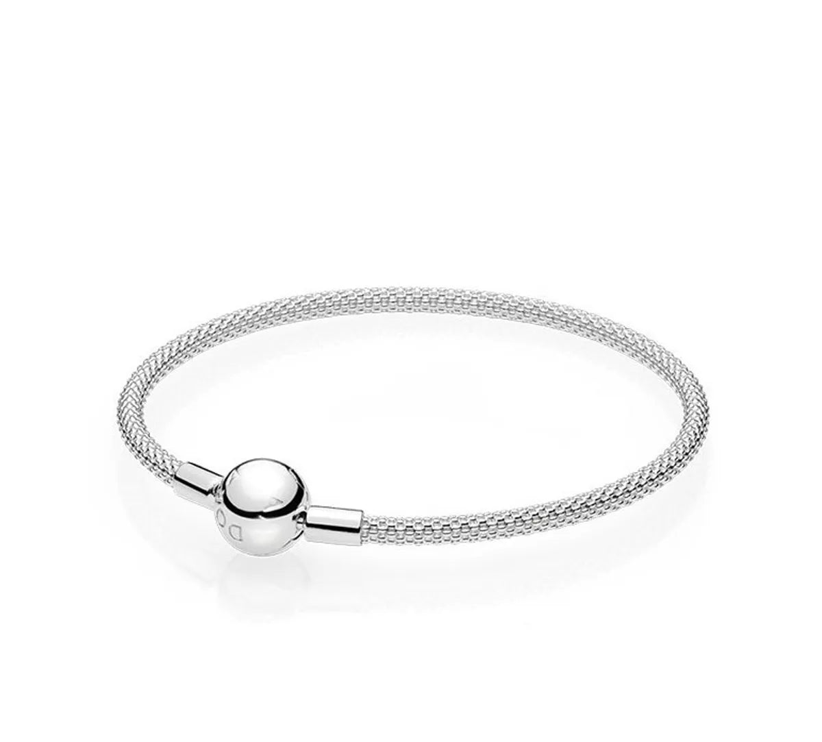 Simple Style Round Silver Plating Bracelets