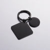 Simple Style Round Square Stainless Steel None Unisex Bag Pendant Keychain