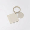 Simple Style Round Square Stainless Steel None Unisex Bag Pendant Keychain