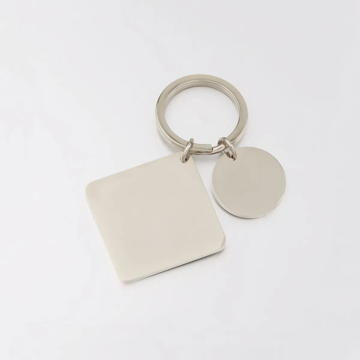 Simple Style Round Square Stainless Steel None Unisex Bag Pendant Keychain