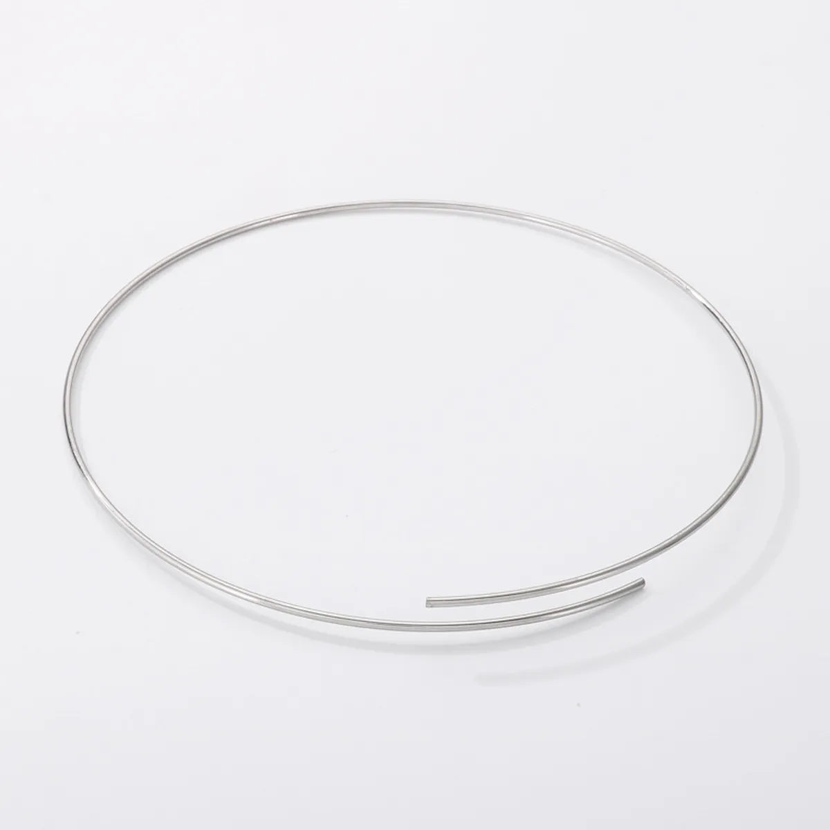 Simple Style Round Stainless Steel Choker