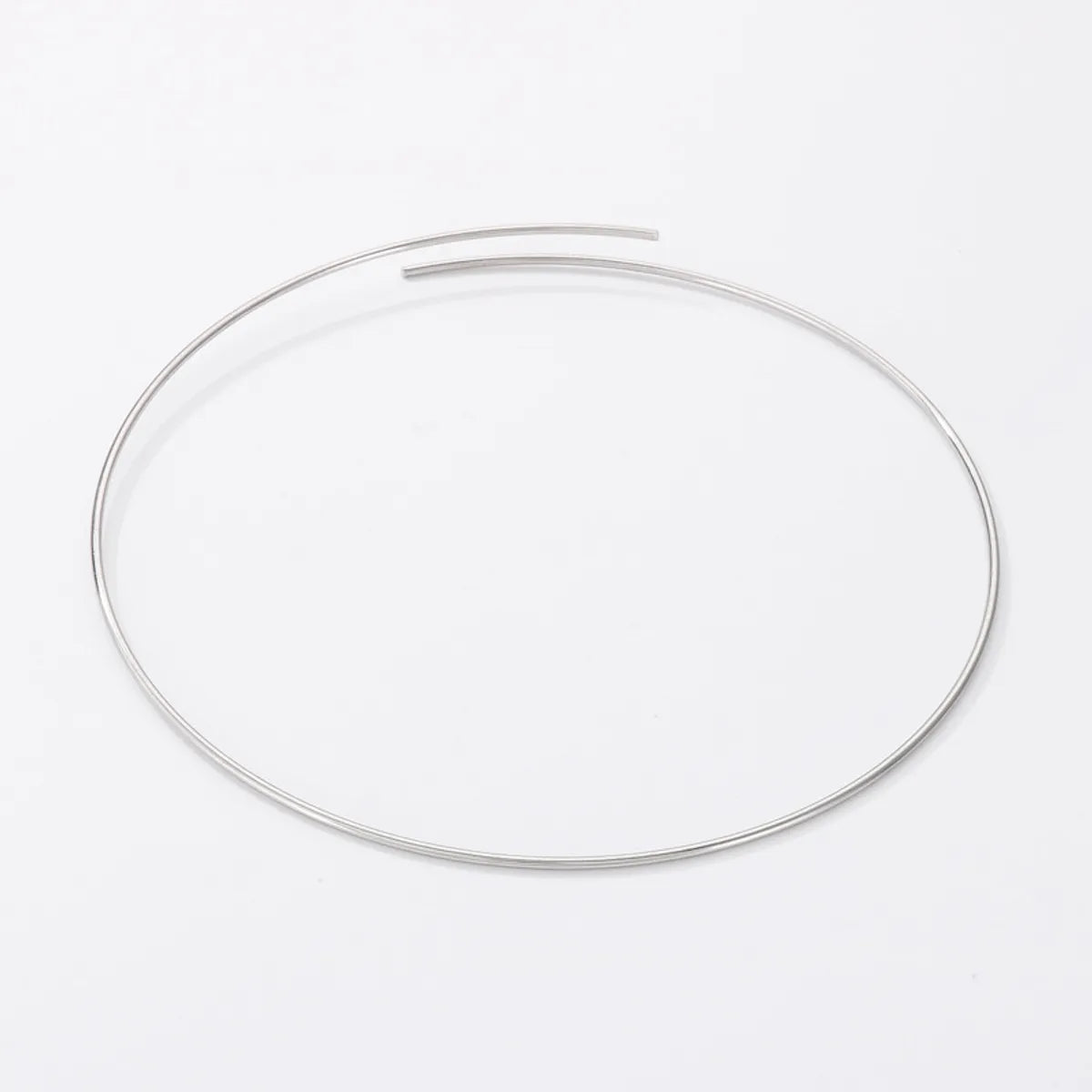 Simple Style Round Stainless Steel Choker