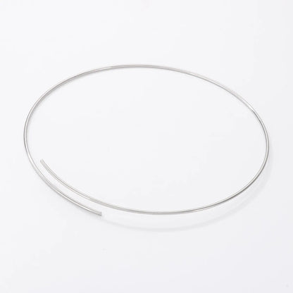 Simple Style Round Stainless Steel Choker