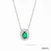 304 Stainless Steel 16K Gold Plated White Gold Plated Gold Plated Simple Style Inlay Round Rhinestones Pendant Necklace