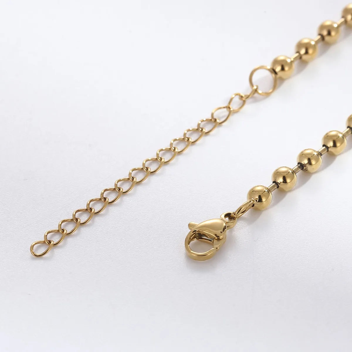 Simple Style Round Stainless Steel Plating 18k Gold Plated Bracelets