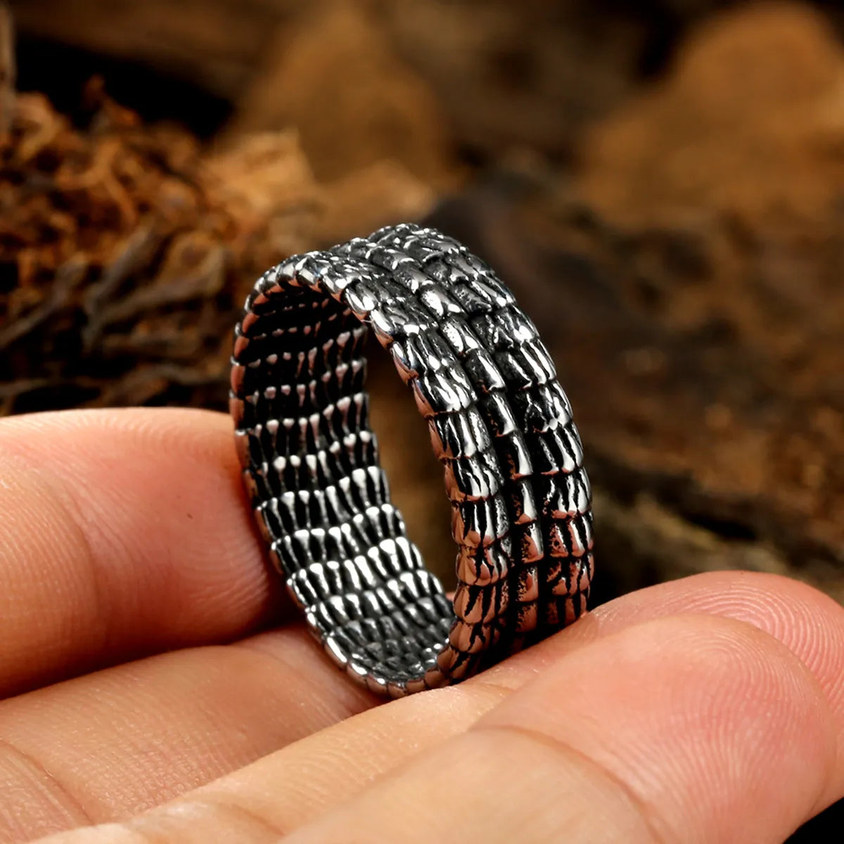 Simple Style Round Stainless Steel Polishing None None Men'S Rings