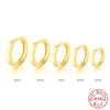 Simple Style Round Sterling Silver Earrings Plating 925 Silver Earrings