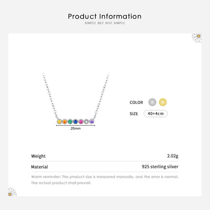 Simple Style Round Sterling Silver Plating Inlay Zircon 14k Gold Plated Rhodium Plated Necklace