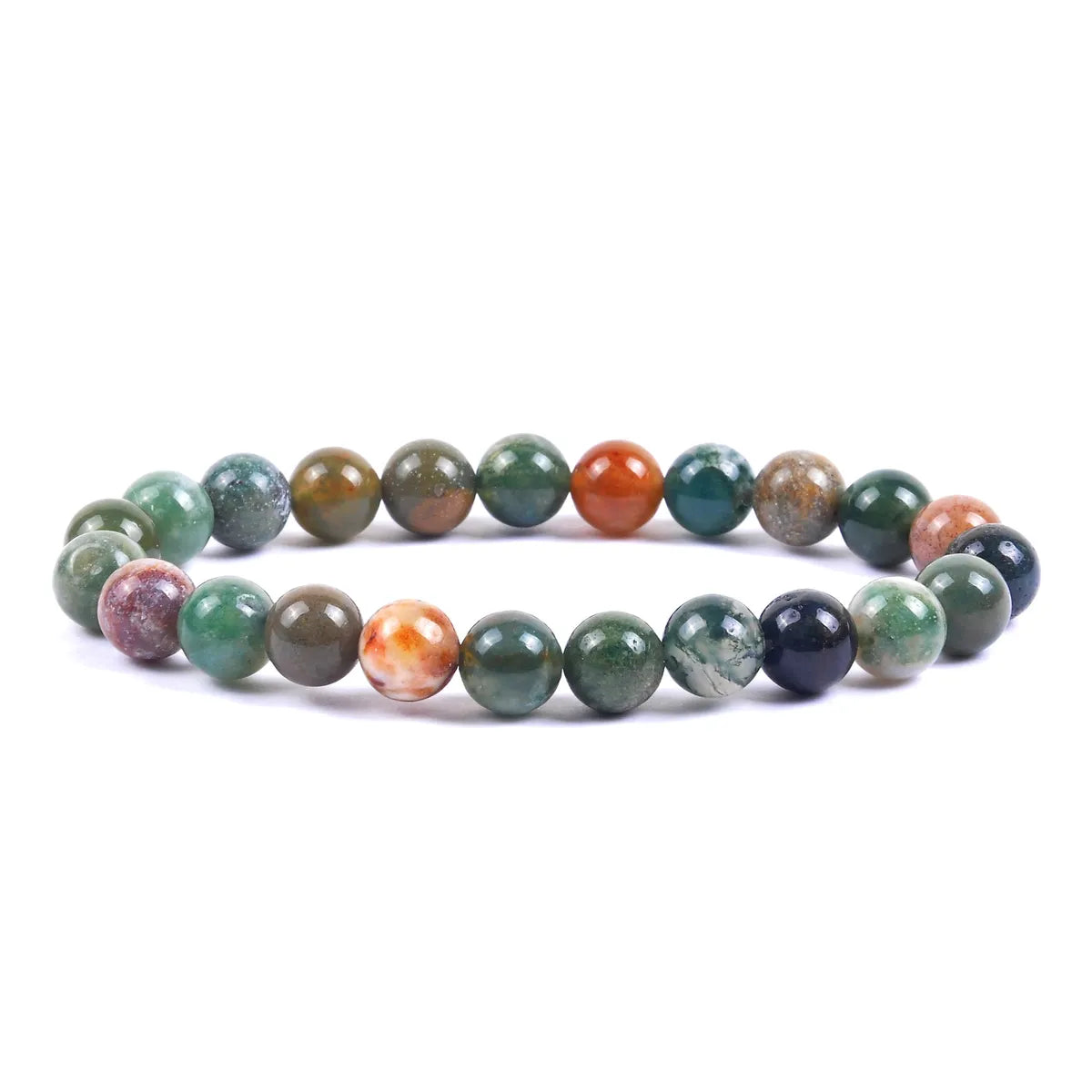 Simple Style Round Stone Beaded Bracelets