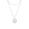 Wholesale Jewelry Simple Style Round Customization Laser Engraving 304 Stainless Steel Titanium Steel 14K Gold 14K Gold Plated Rose Gold Plated Layered Necklaces Cable Chain