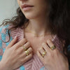 Simple Style Round Titanium Steel Plating Inlay Opal Zircon 18k Gold Plated Necklace