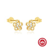 Simple Style S925 Sterling Silver Geometric Six Pointed Star Tassel Earrings Set With Zircon