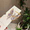Simple Style Shiny Butterfly Alloy Inlay Rhinestones Hair Clip