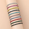 Simple Style Shiny Geometric 304 Stainless Steel Rhinestones Bracelets In Bulk