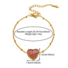 Simple Style Shiny Heart Shape 304 Stainless Steel 18K Gold Plated Rhinestones Bracelets In Bulk