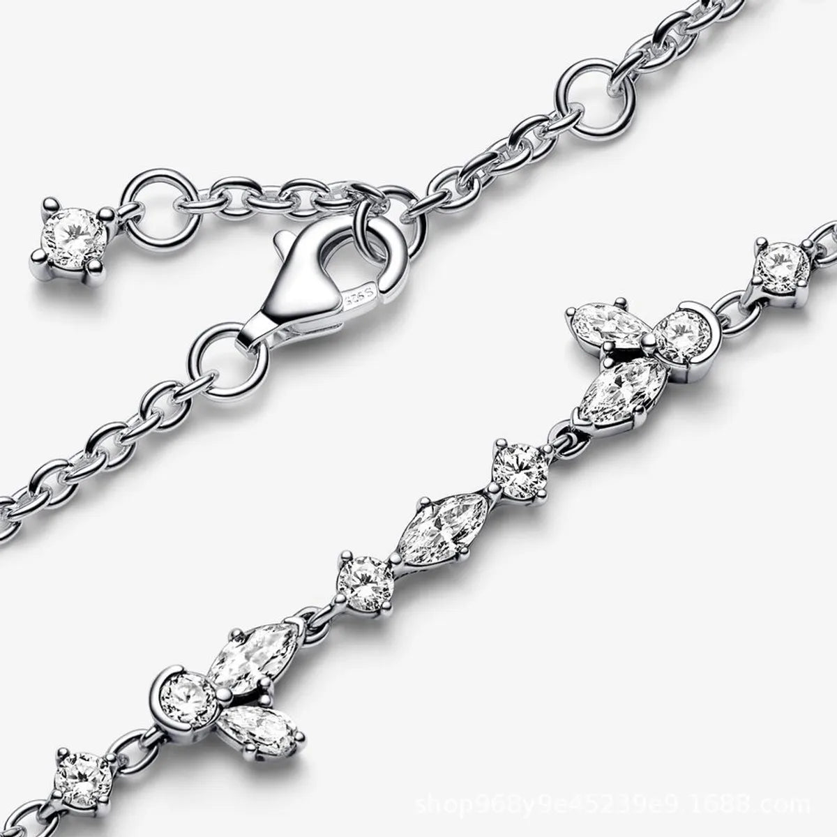 Simple Style Shiny Round Water Droplets Sterling Silver Zircon Bracelets In Bulk