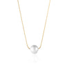 Simple Style Shiny Solid Color Stainless Steel Polishing Plating 18k Gold Plated Pendant Necklace