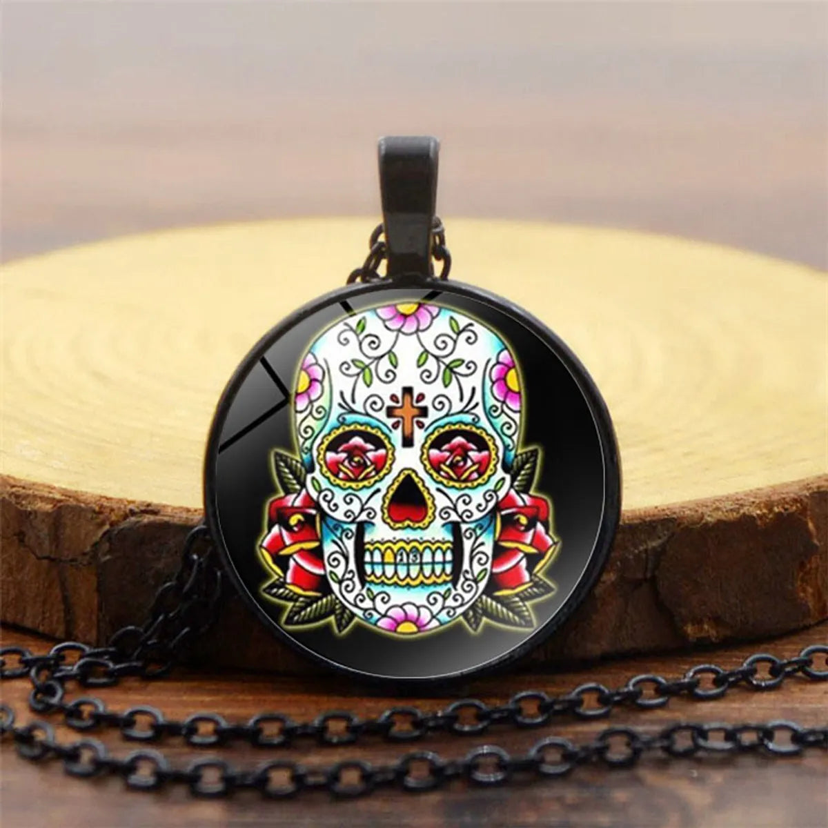 Simple Style Skull Alloy Plating Unisex Pendant Necklace 1 Piece